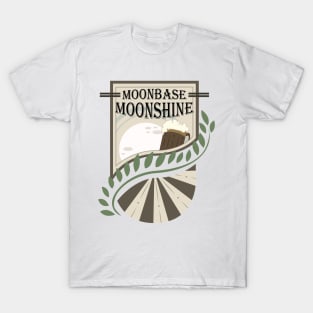 Moonbase Moonshine Vintage Beer Label T-Shirt